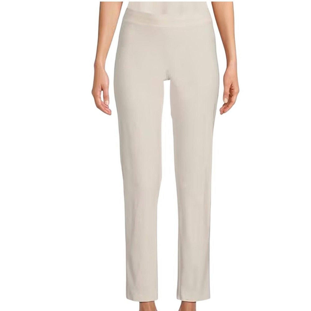 NEW Eileen Fisher‎ Plus 3X Stretch Crepe Slim Ankle Pants Bone Off-White